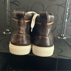 Bally Dark Brown Leather High-Tops